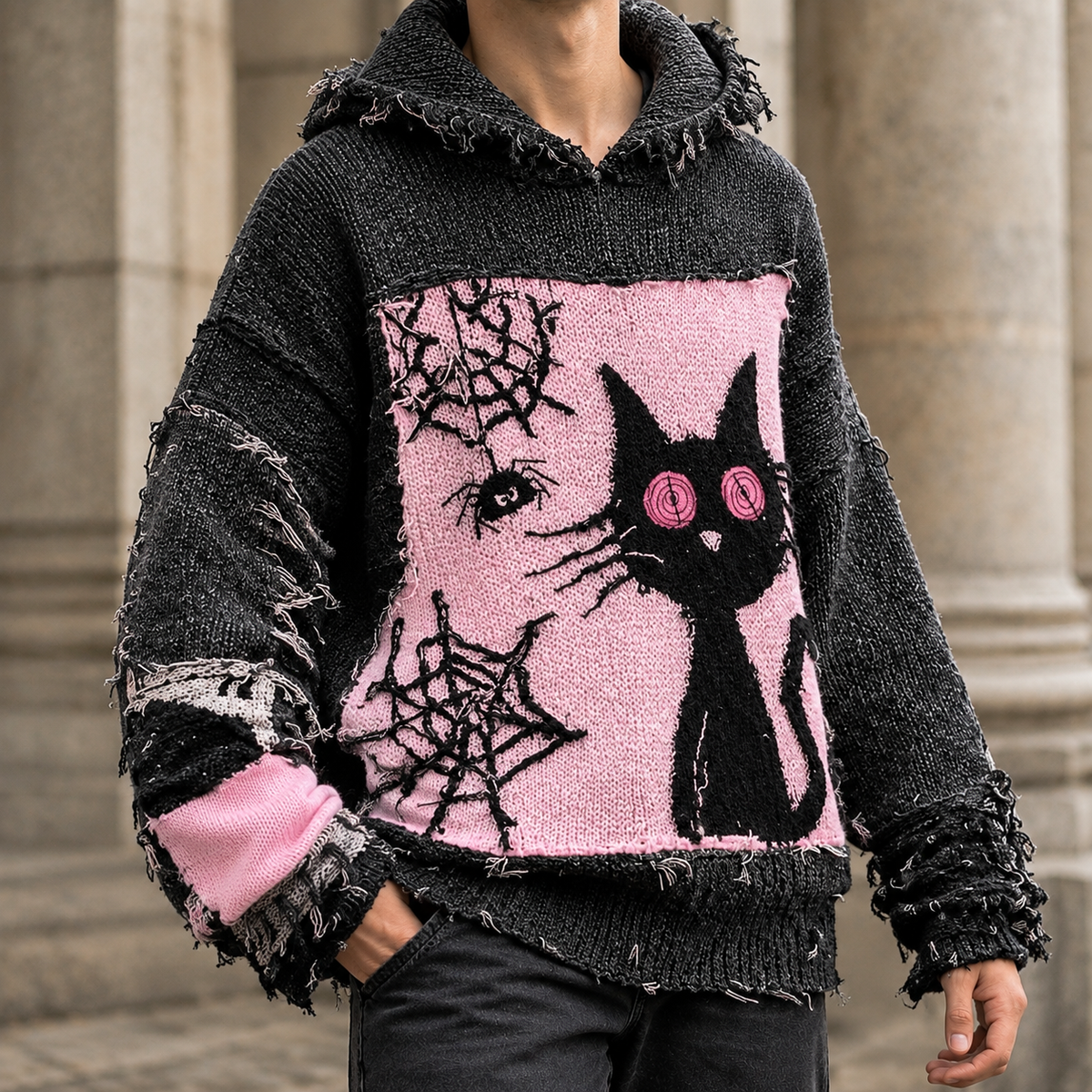 Valentin Cat Graphic Sweater