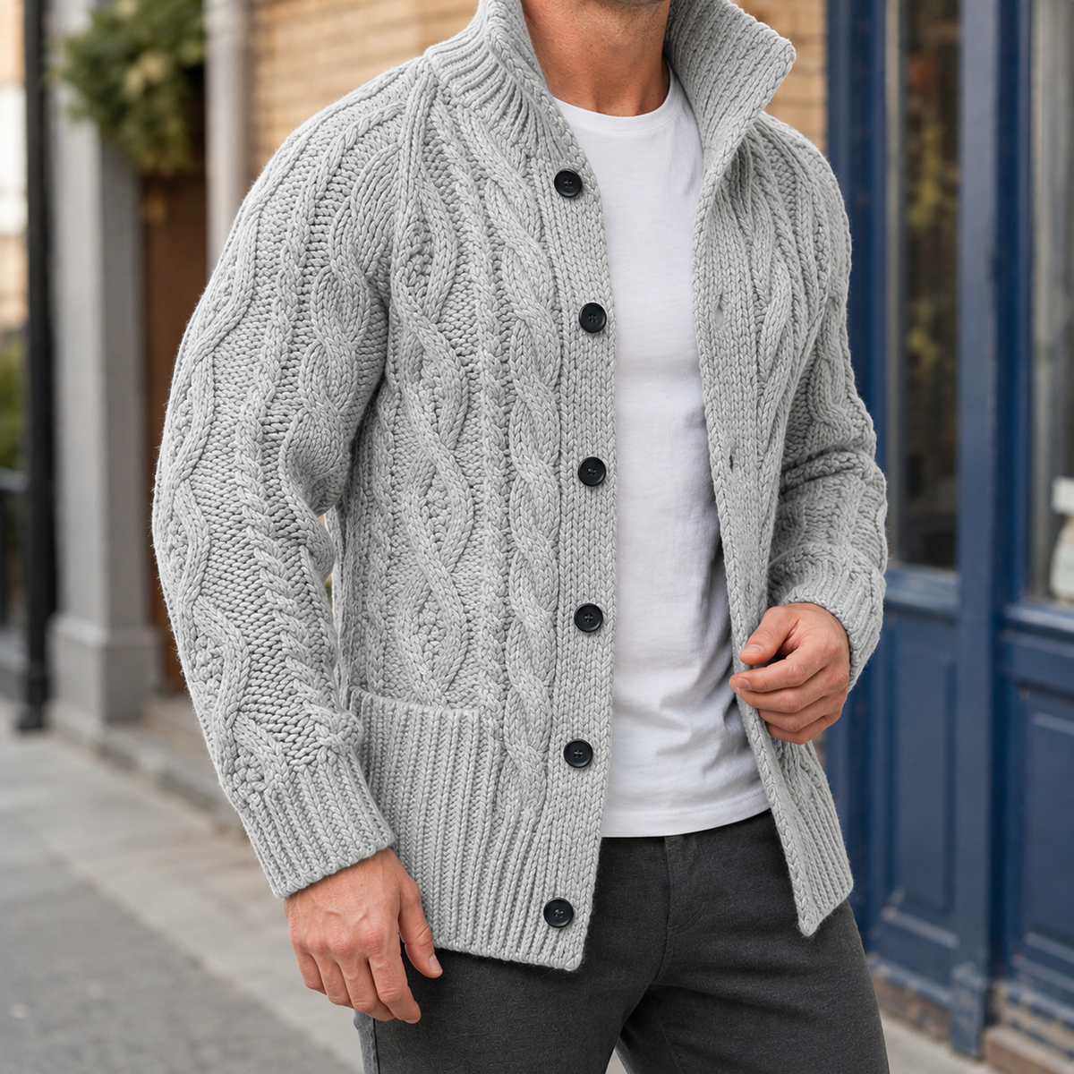 Dean Cable Knit Cardigan