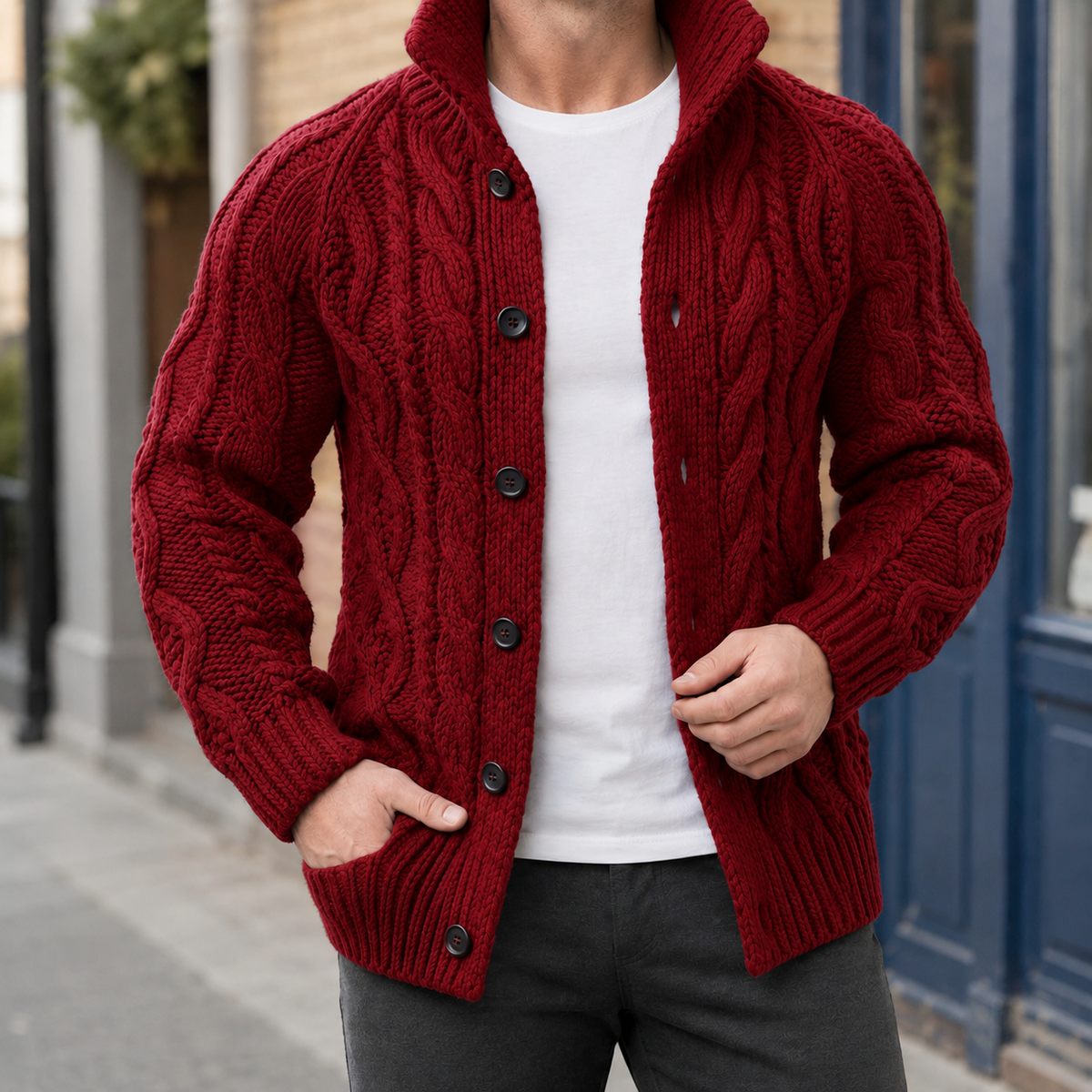 Dean Cable Knit Cardigan
