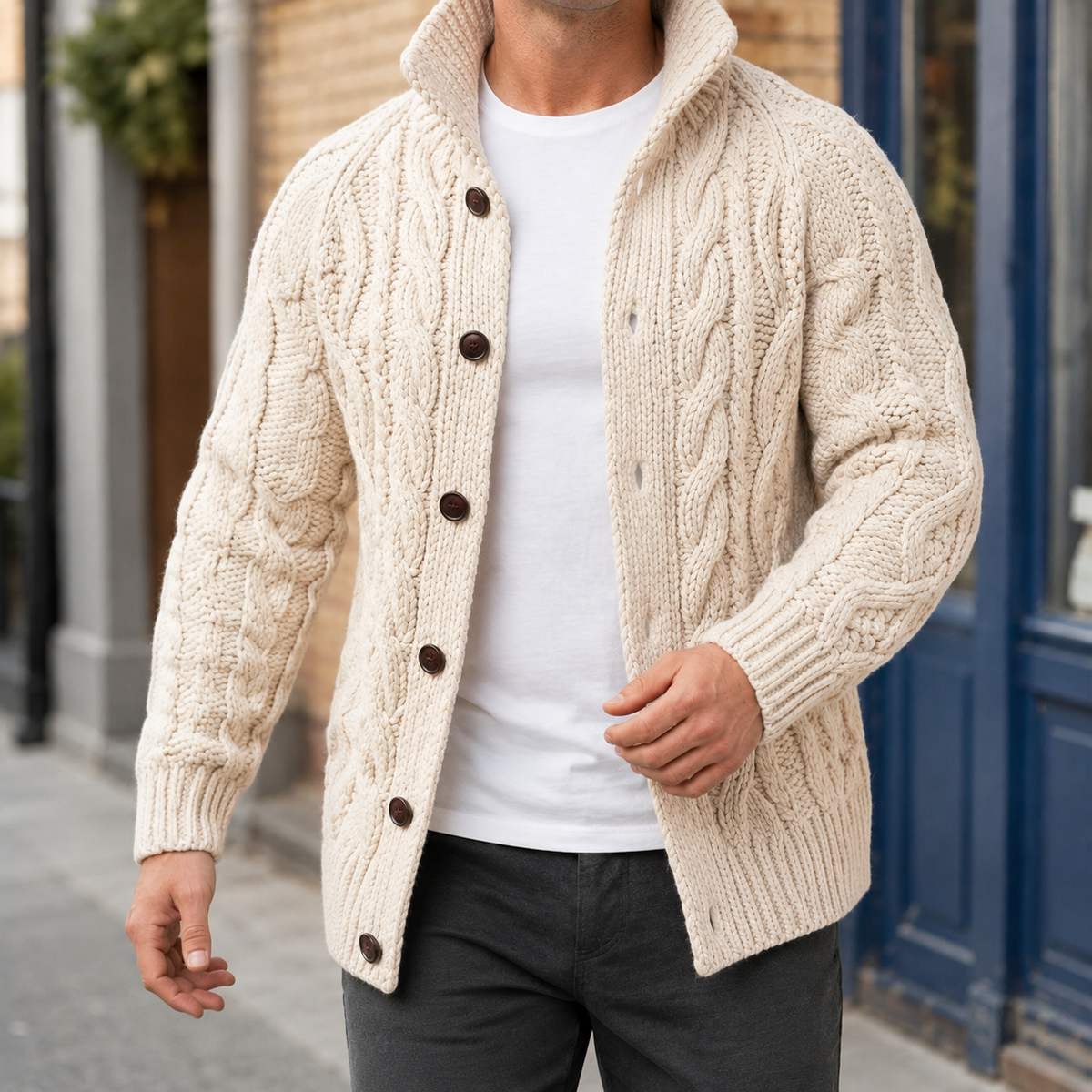 Dean Cable Knit Cardigan