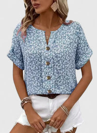 Style200™ | Floral Cotton Summer Blouse for Every Occasion
