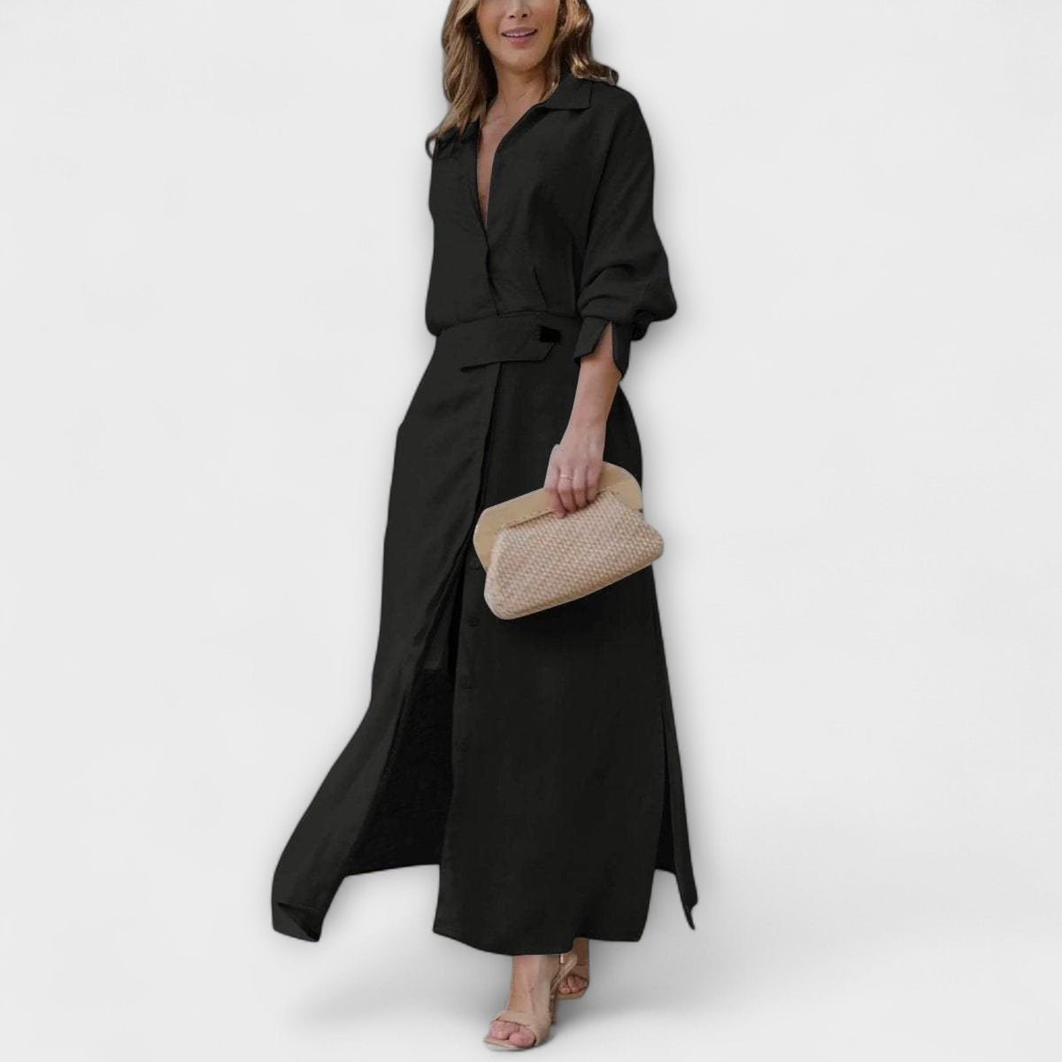 Style200™ | Jeanette V-Neck Maxi Dress for Special Occasions