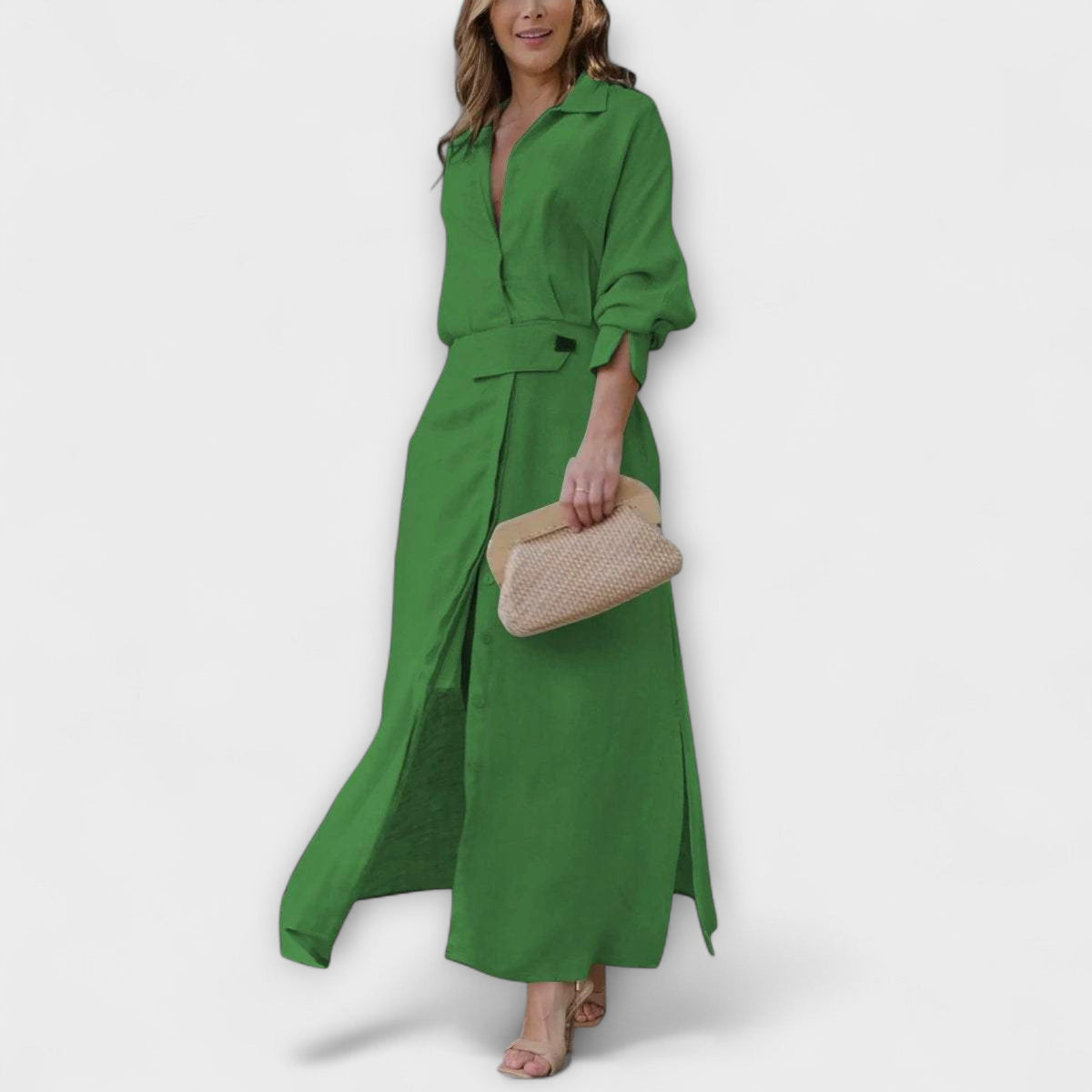 Style200™ | Jeanette V-Neck Maxi Dress for Special Occasions