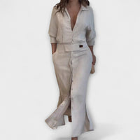 Style200™ | Jeanette V-Neck Maxi Dress for Special Occasions