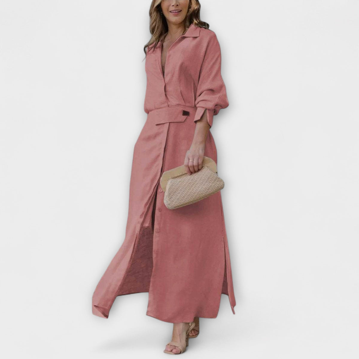 Style200™ | Jeanette V-Neck Maxi Dress for Special Occasions