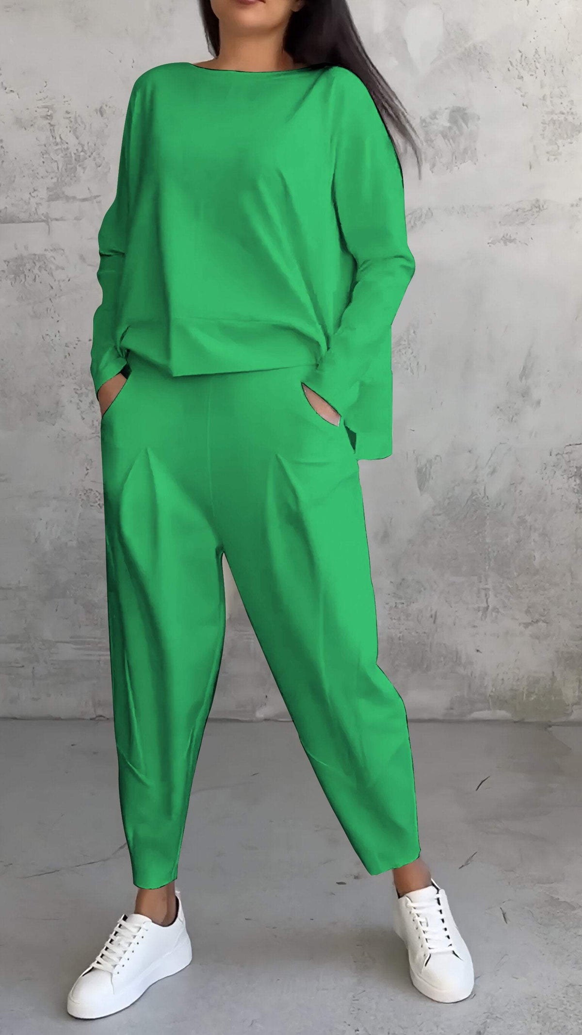 Nora™ | Women's 2 Piece Lounge Set Long Sleeve Top and Pants