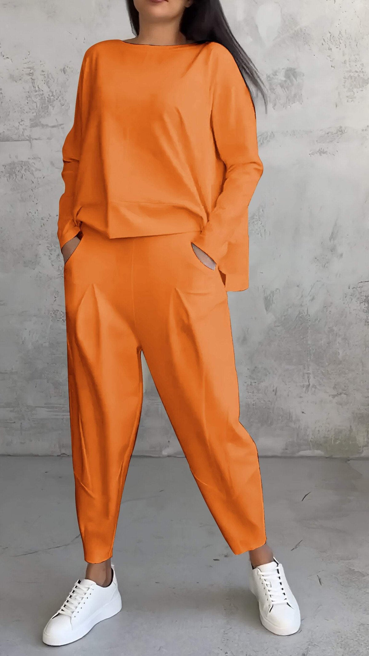 Nora™ | Women's 2 Piece Lounge Set Long Sleeve Top and Pants