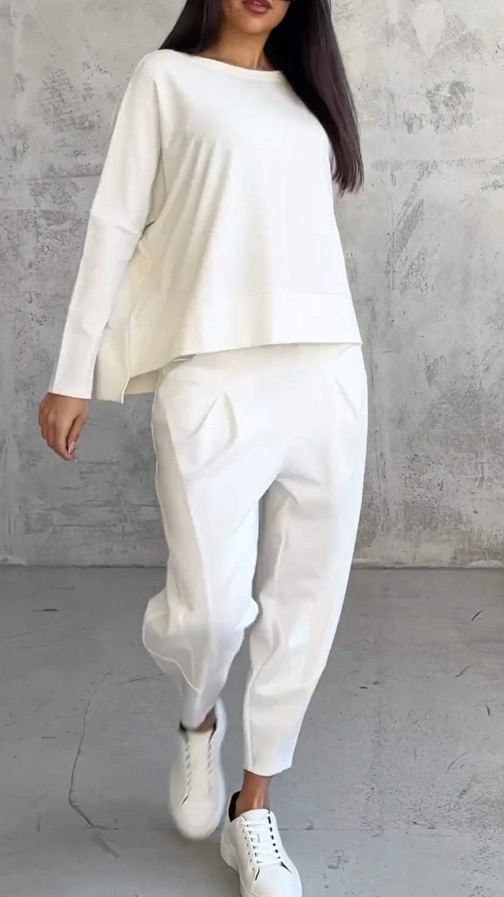 Nora™ | Women's 2 Piece Lounge Set Long Sleeve Top and Pants