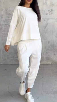 Nora™ | Women's 2 Piece Lounge Set Long Sleeve Top and Pants