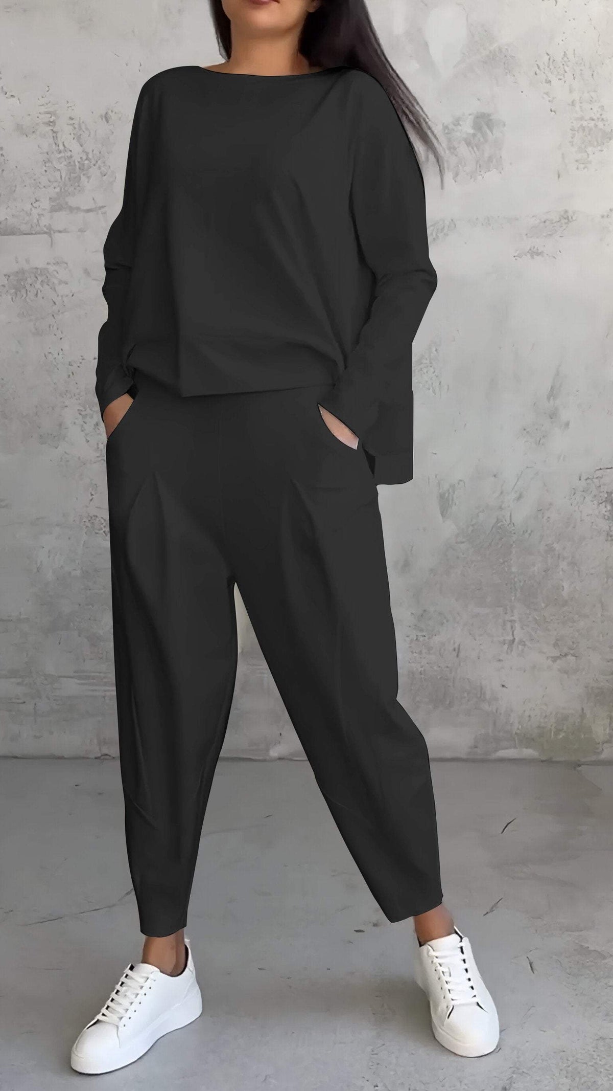 Nora™ | Women's 2 Piece Lounge Set Long Sleeve Top and Pants