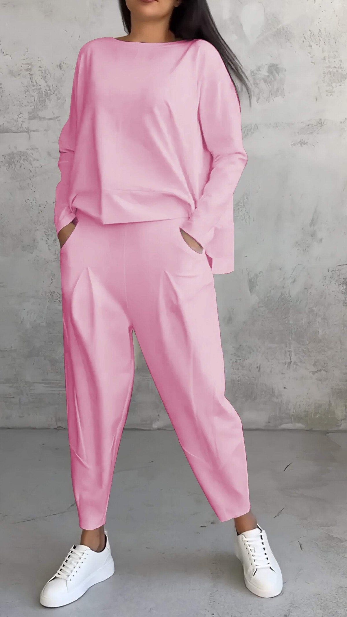 Nora™ | Women's 2 Piece Lounge Set Long Sleeve Top and Pants