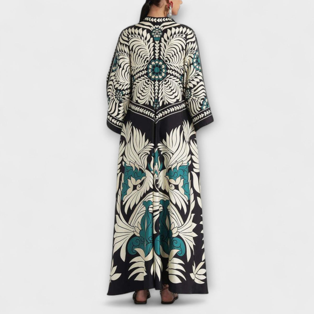 Style200™ | Chic Floral Print Maxi Dress for Special Occasions