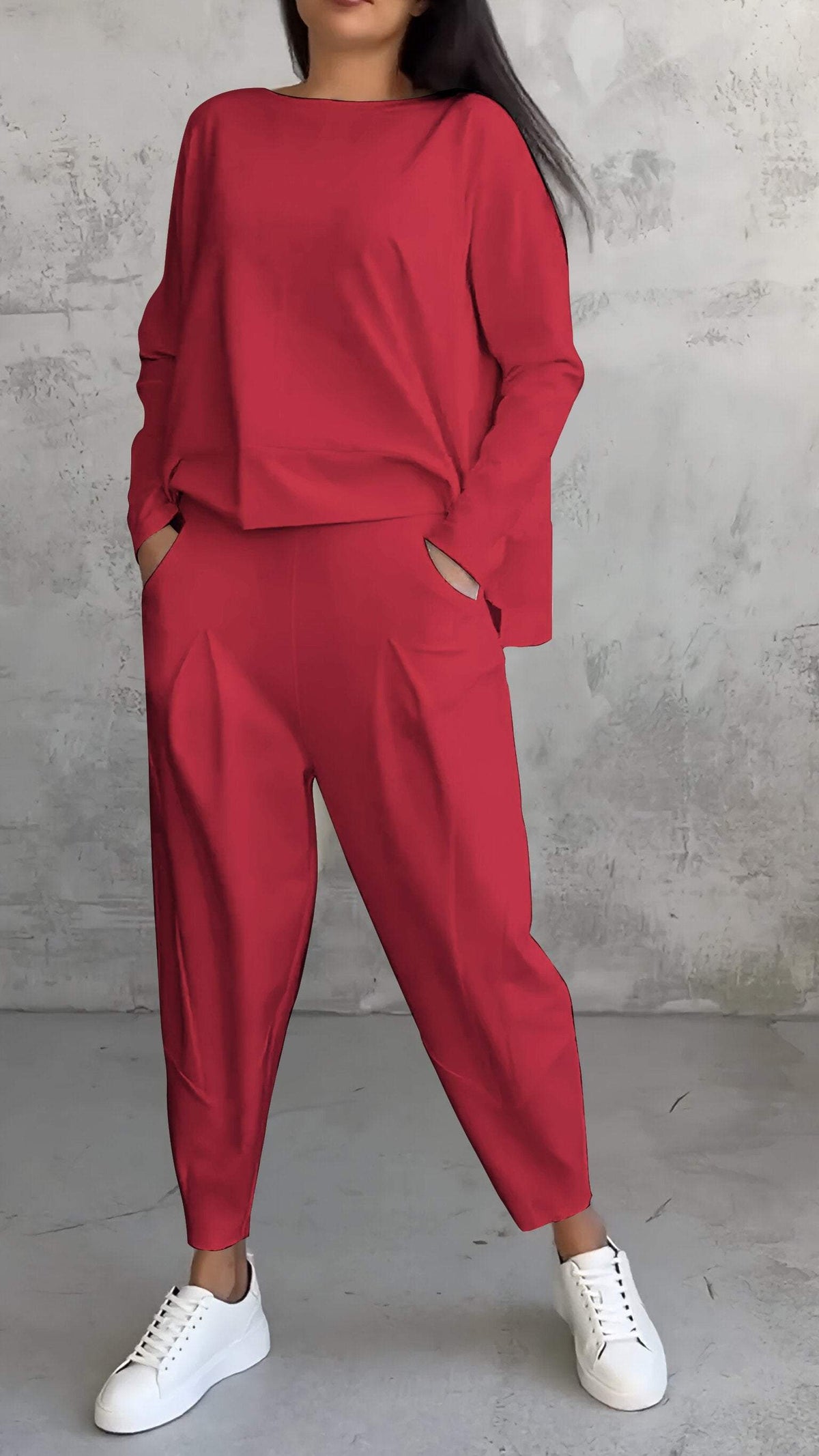 Nora™ | Women's 2 Piece Lounge Set Long Sleeve Top and Pants