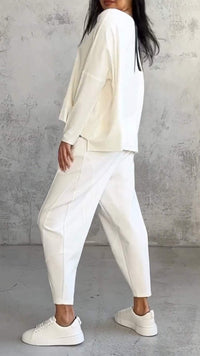 Nora™ | Women's 2 Piece Lounge Set Long Sleeve Top and Pants