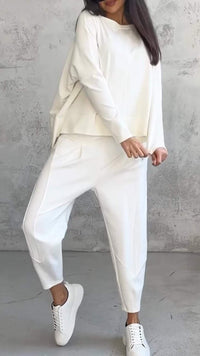 Nora™ | Women's 2 Piece Lounge Set Long Sleeve Top and Pants