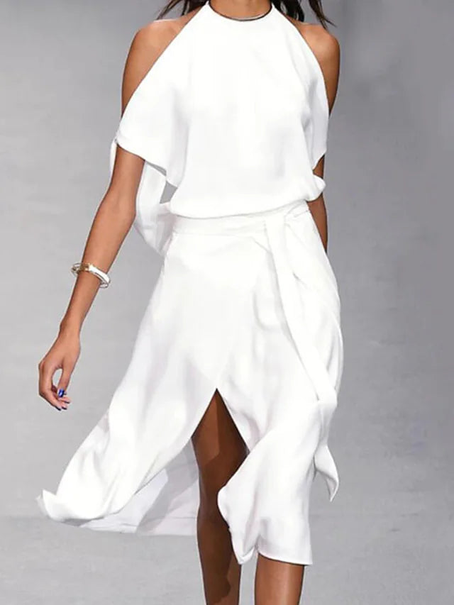 Dorothée™ | Stephanie - Halter Midi Dress