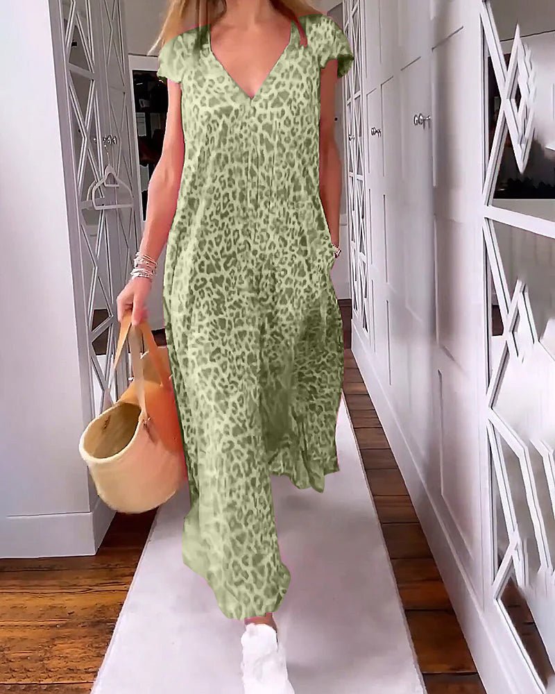 Zara™ | Chic V-Neck Maxi Dress for Every Occasion