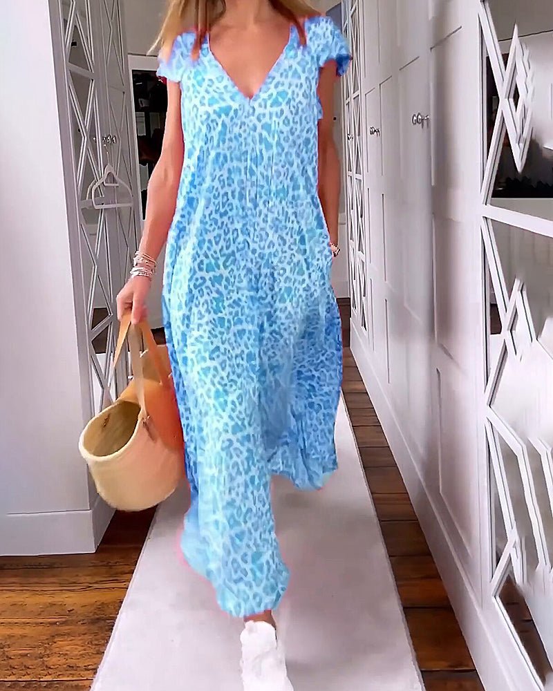 Zara™ | Chic V-Neck Maxi Dress for Every Occasion