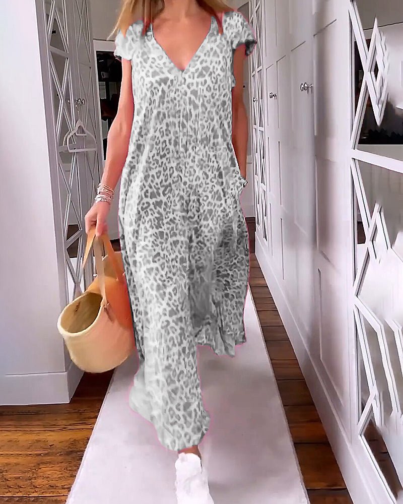 Zara™ | Chic V-Neck Maxi Dress for Every Occasion