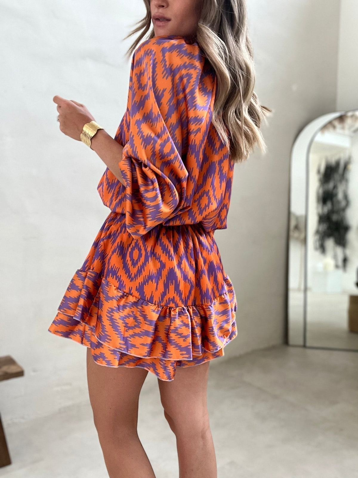Eleanor - Flowy Ruffle Mini Dress for Every Occasion