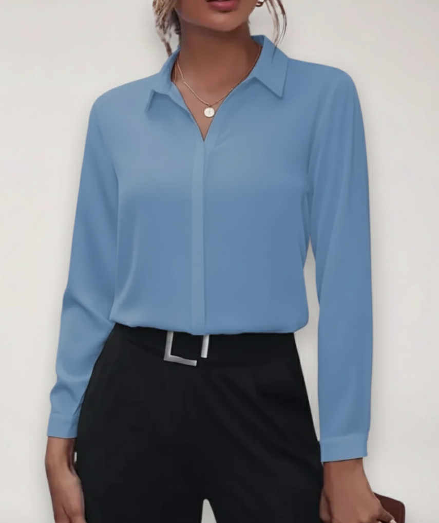 Style200™ | Chic Button-Up Blouse for Office and Daily Wear