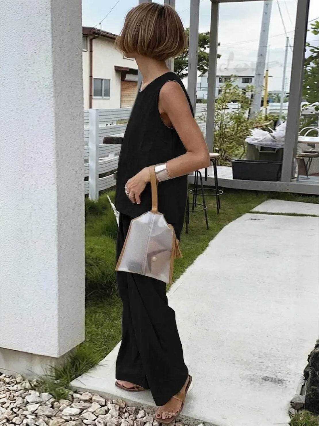 Olivia™ | Women's Sleeveless Tank Top and Wide-Leg Pants Set