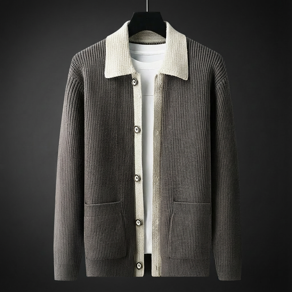 Kingsford Wool-Collar Cardigan