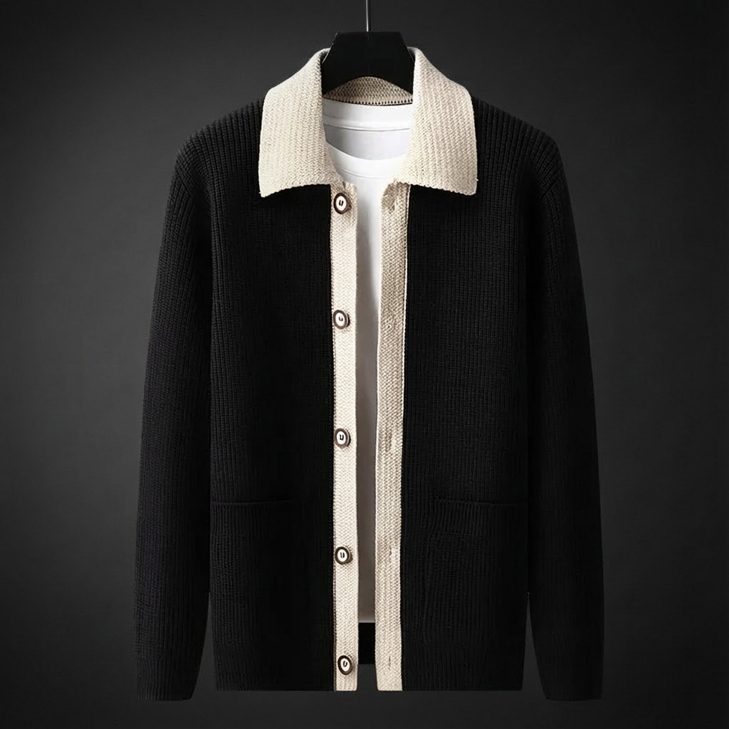 Kingsford Wool-Collar Cardigan