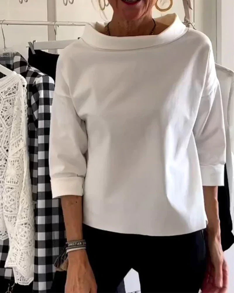 Maya™ | Women's Bateau Neck 3/4 Sleeve Casual Top