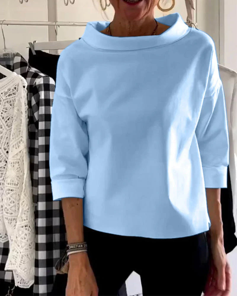 Maya™ | Women's Bateau Neck 3/4 Sleeve Casual Top