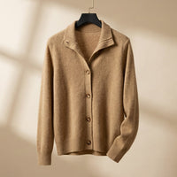 Reagan | Button Up Cardigan with Collared Detail