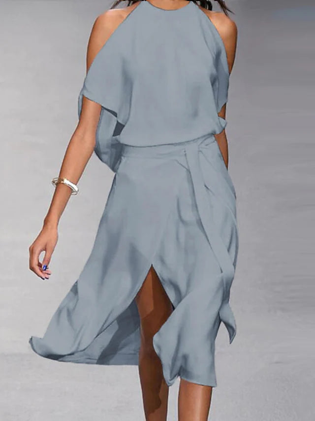 Dorothée™ | Stephanie - Halter Midi Dress