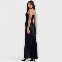 Style200™ | Chic Satin Maxi Dress for Evening Wear