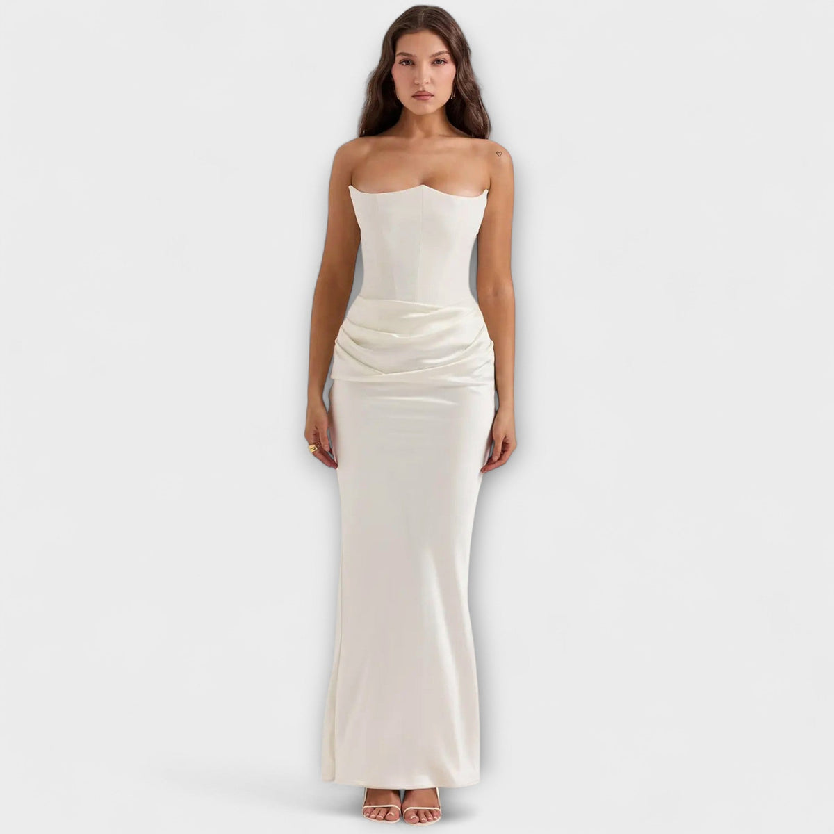 Style200™ | Chic Satin Maxi Dress for Evening Wear