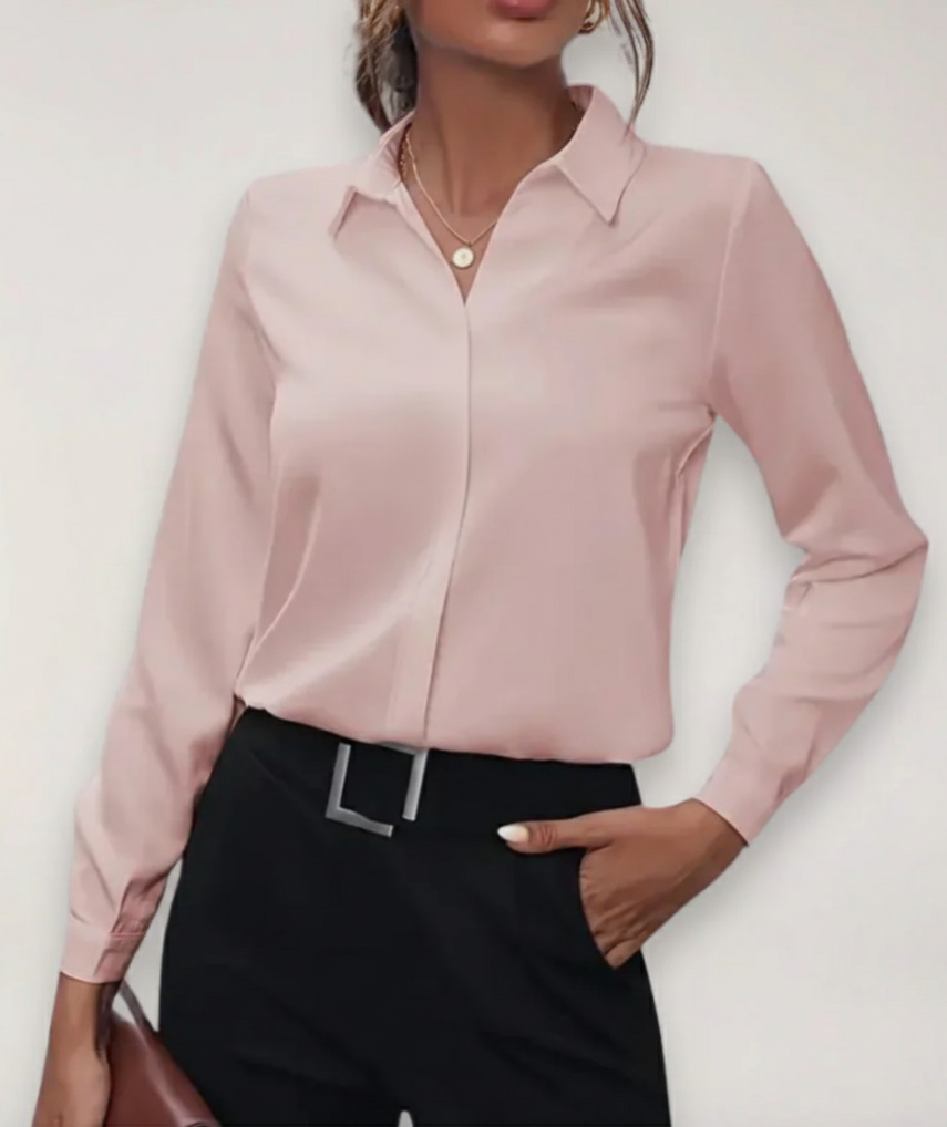 Style200™ | Chic Button-Up Blouse for Office and Daily Wear