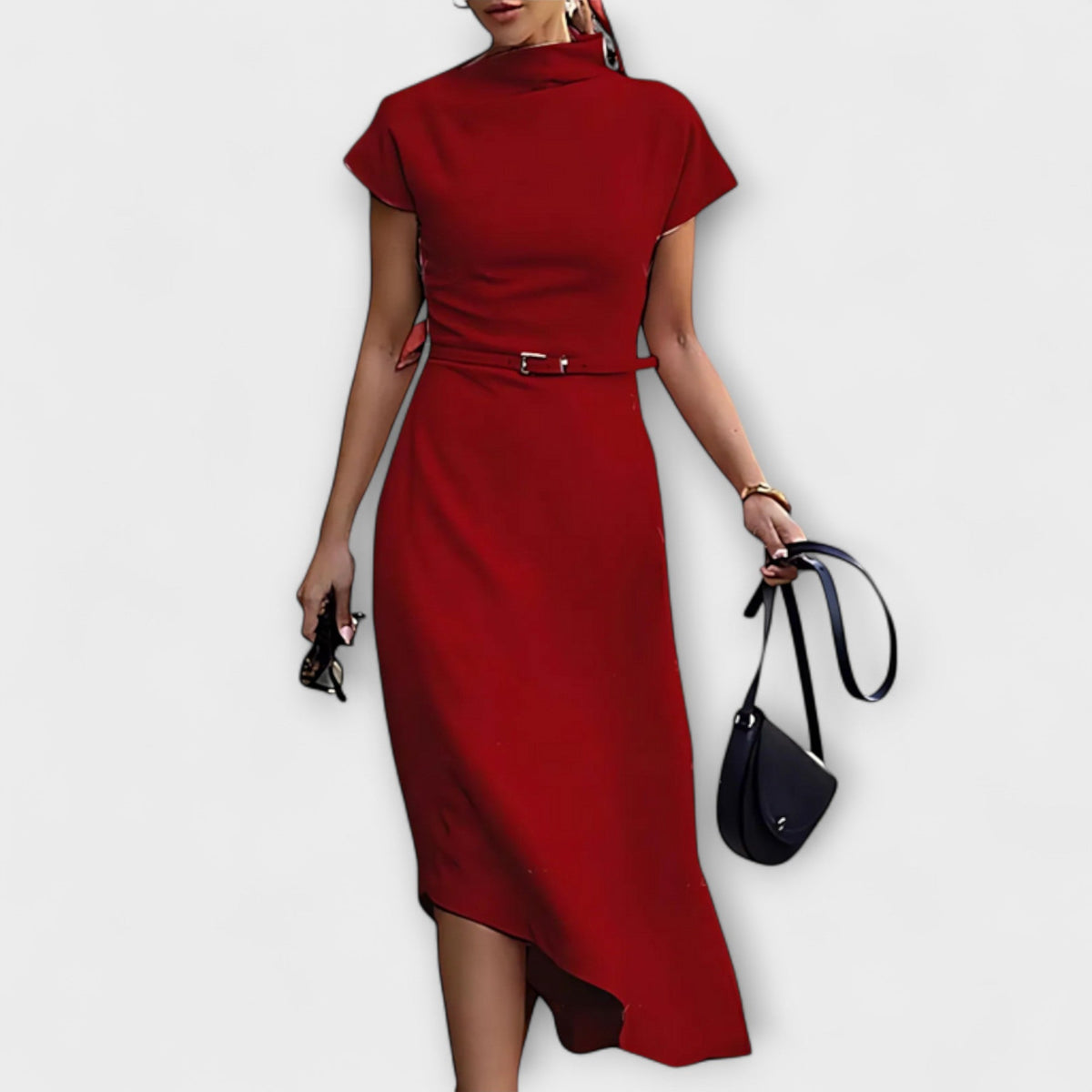 Style200™ | Amelia - Chic Asymmetrical Urban Dress for Any Occasion