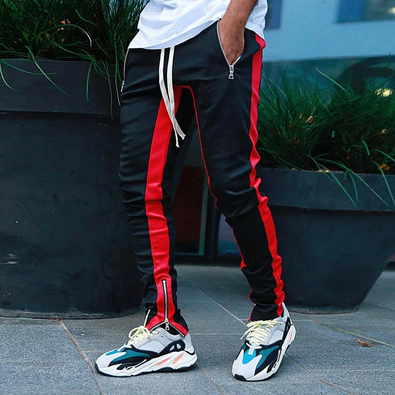 Cormac Striped Zip Joggers