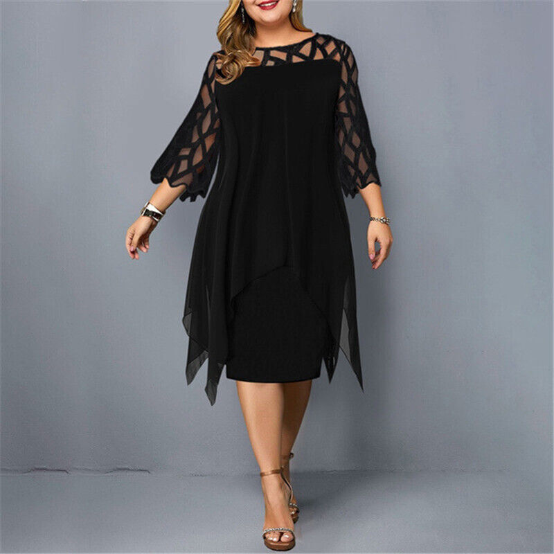 Florentine™ | Mia – Elegant Midi Dress in Plus Size