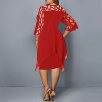 Florentine™ | Mia – Elegant Midi Dress in Plus Size