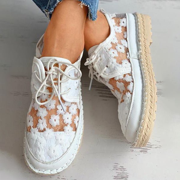 Maja™ | Eva - Stylish Embroidered Lace Footwear for Special Occasions