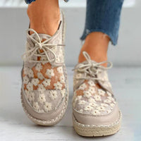 Maja™ | Eva - Stylish Embroidered Lace Footwear for Special Occasions