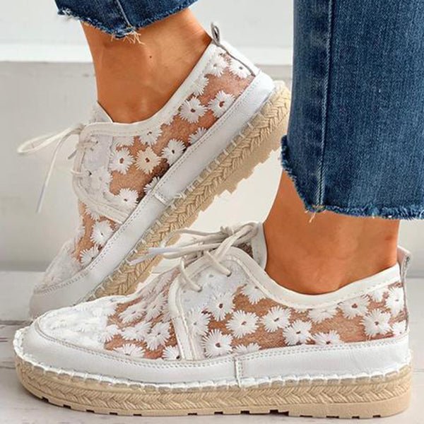 Maja™ | Eva - Stylish Embroidered Lace Footwear for Special Occasions