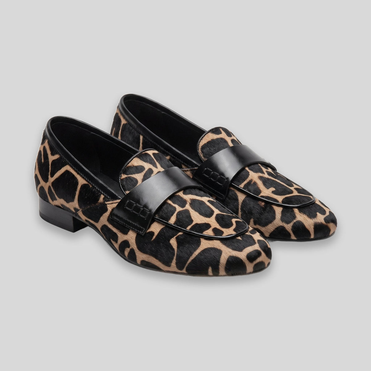 Harriet™ | Animal Print Strap Loafers