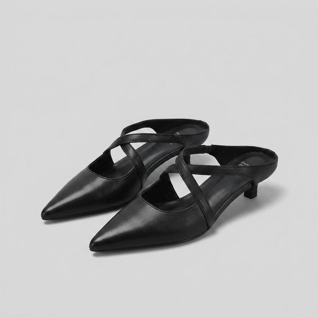 Genevieve™ | Pointed Toe Mule Heels