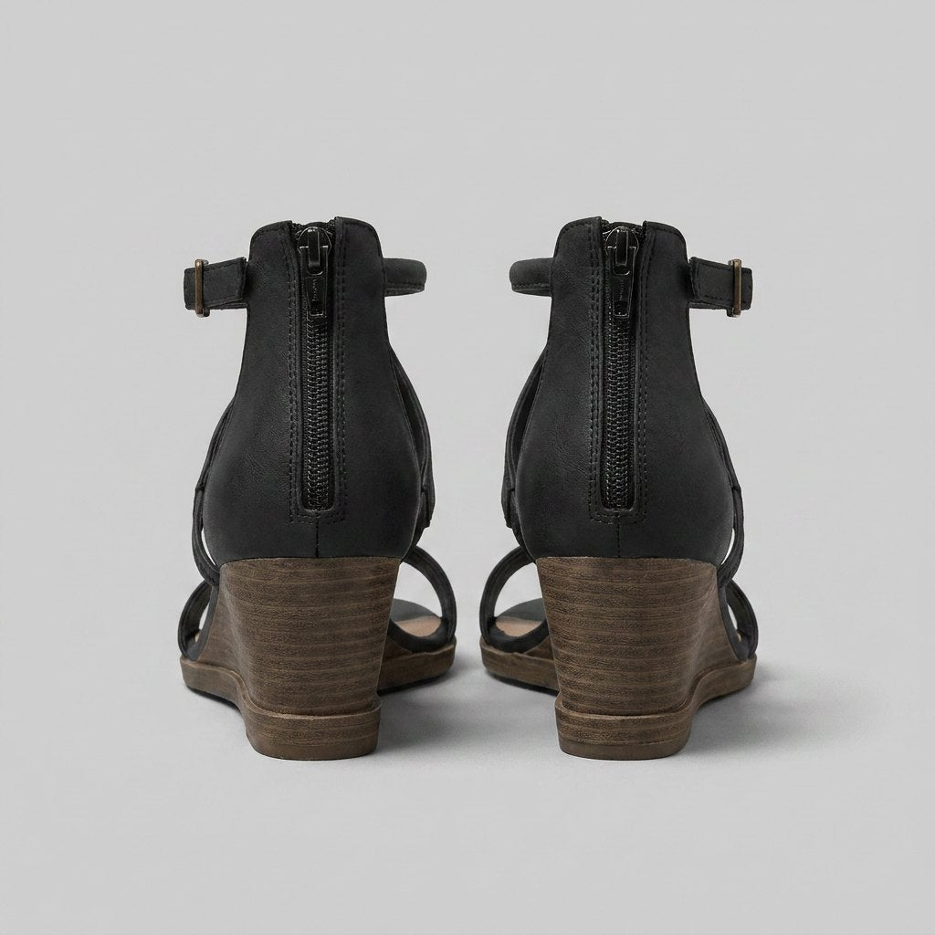 Josephine™ | T-Strap Wedge Sandals