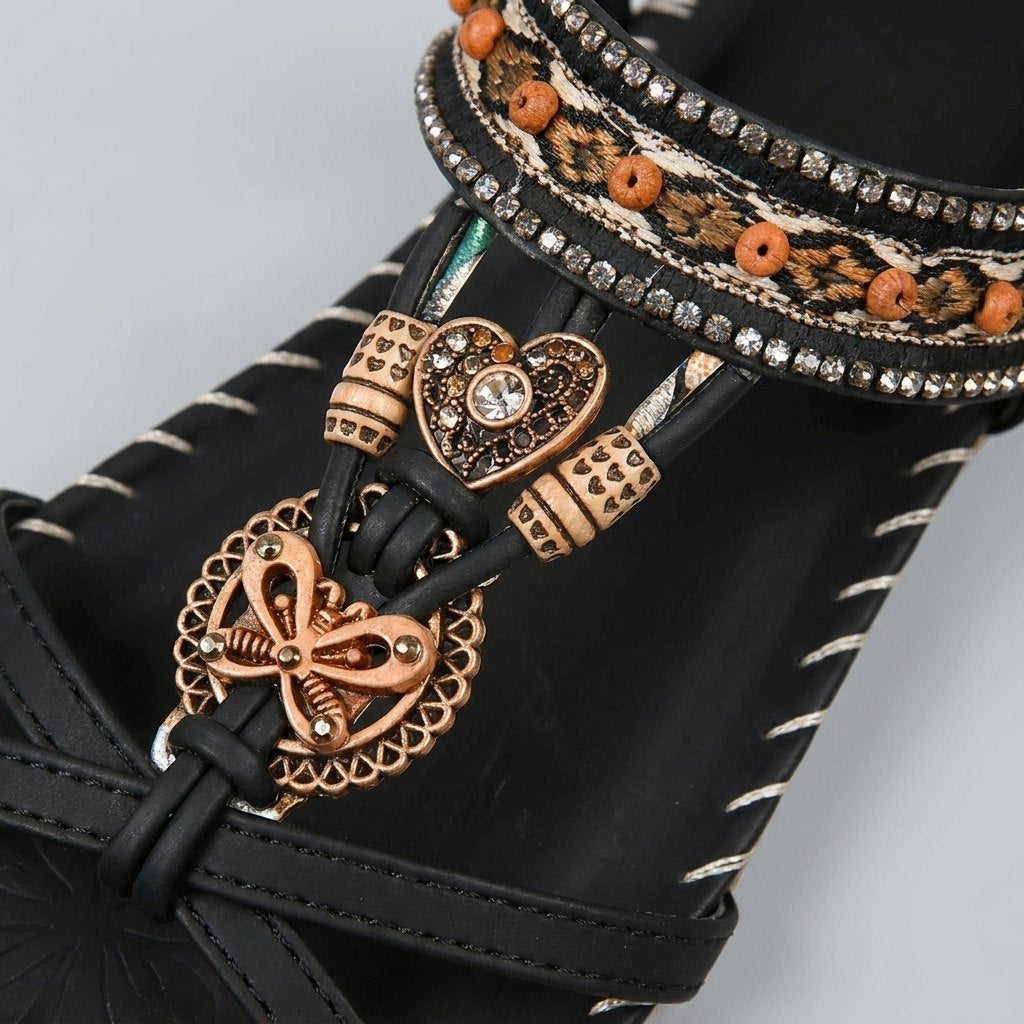 Renata™ | Beaded Flat Sandals