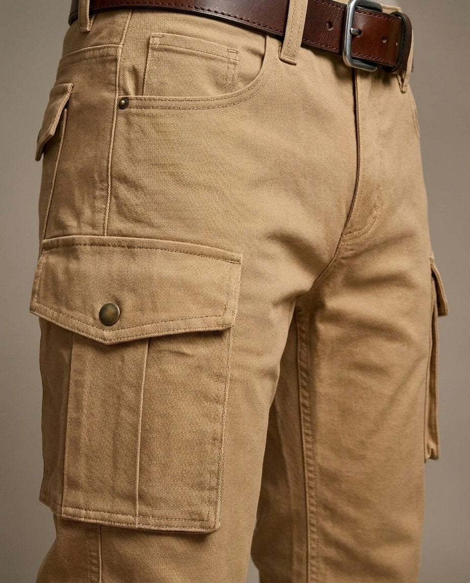 Range Faux Leather Cargo Pants