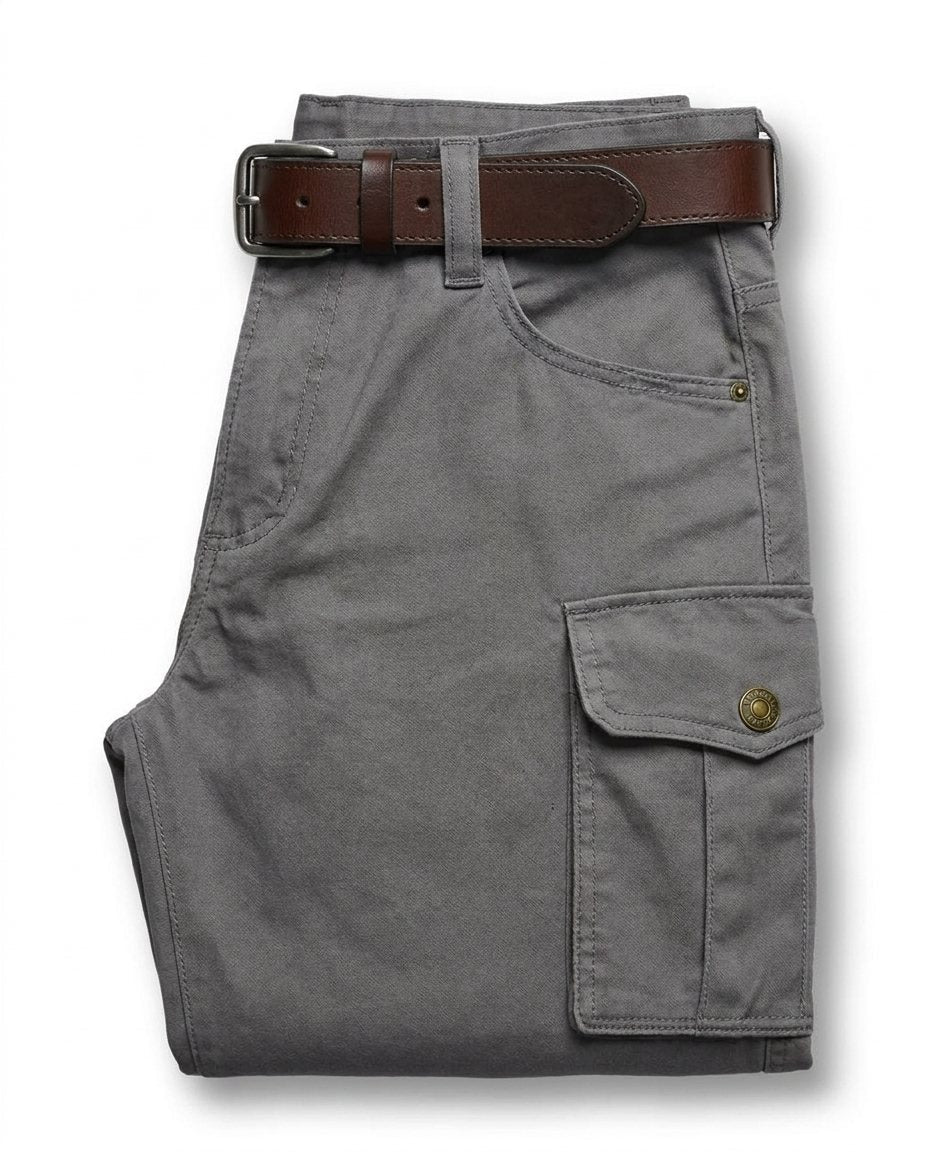Range Faux Leather Cargo Pants