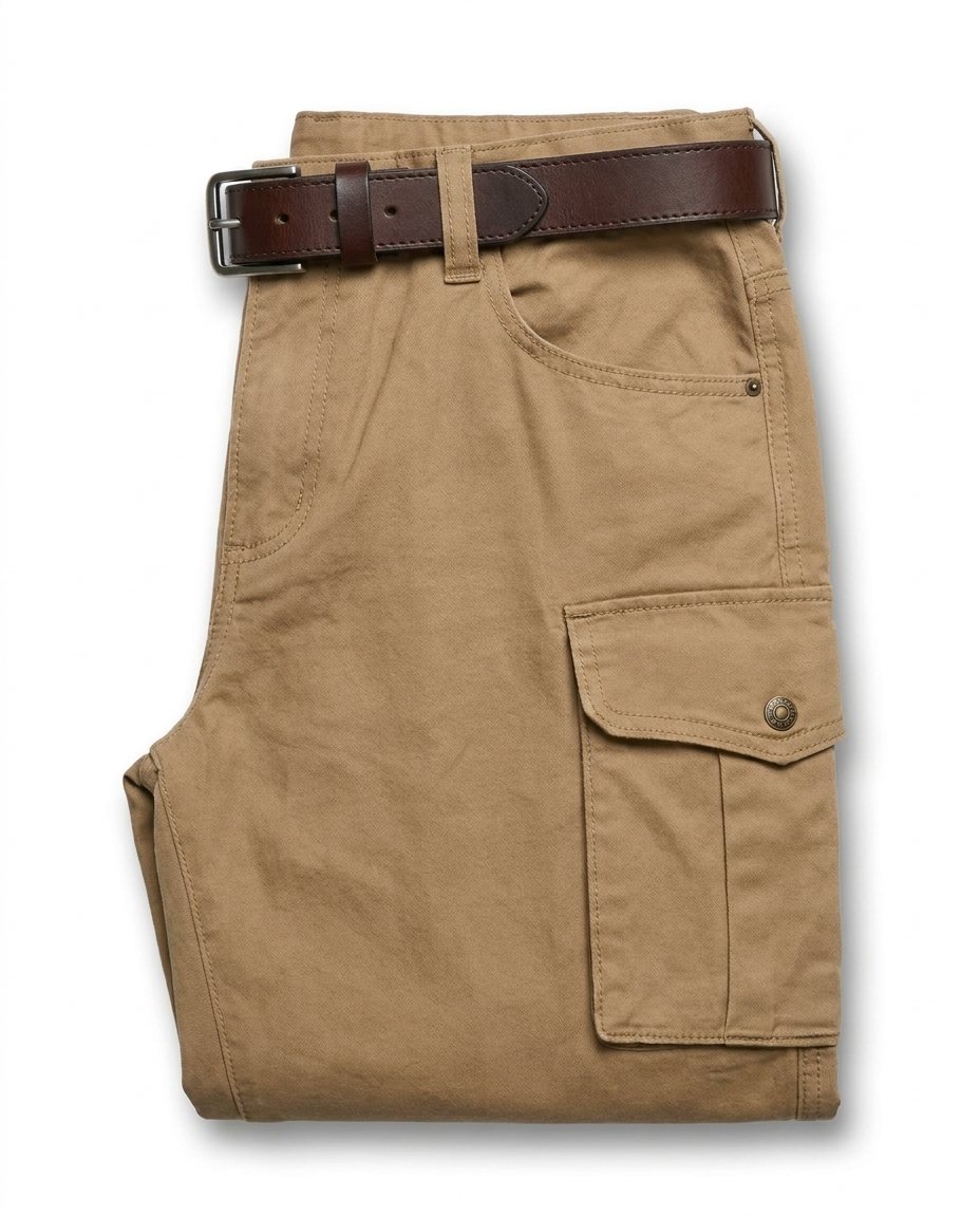 Range Faux Leather Cargo Pants