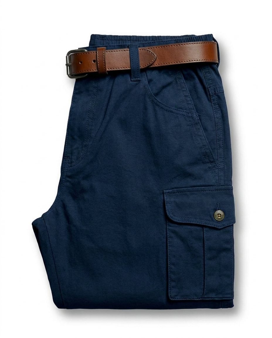 Range Faux Leather Cargo Pants
